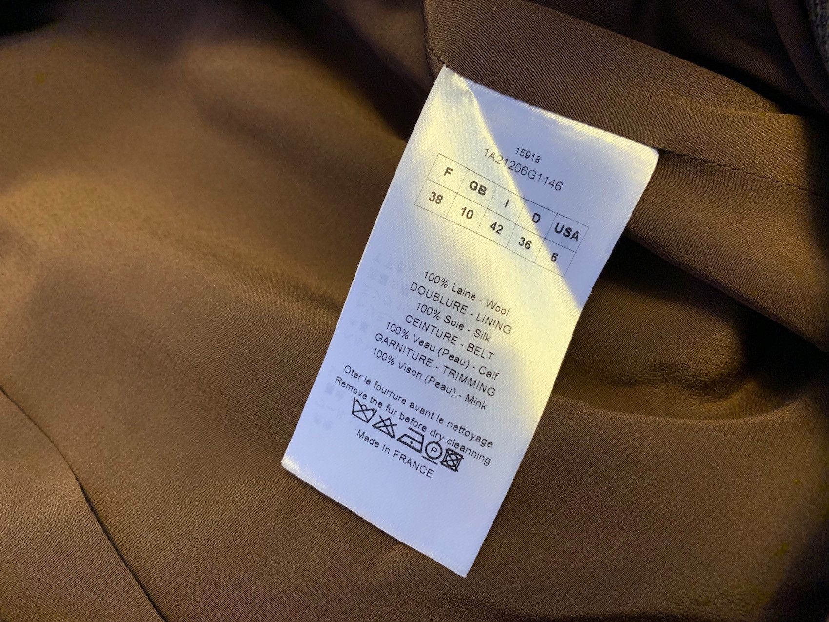 Dior FW'16 Suit Belted in Houndstooth Tweed Size 36R - 7 Thumbnail