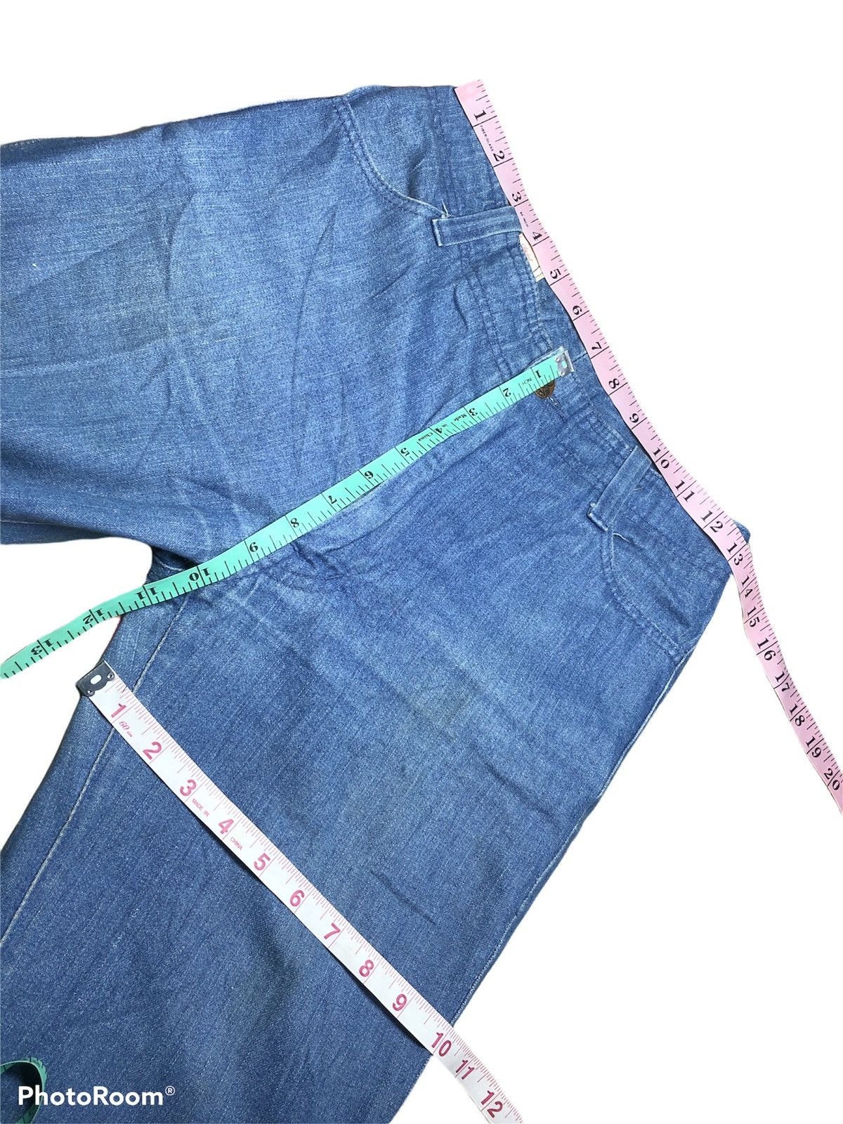 Japanese Brand VINTAGE FLARE DENIM BY McCampbell Size US 26 / EU 42 - 9 Thumbnail