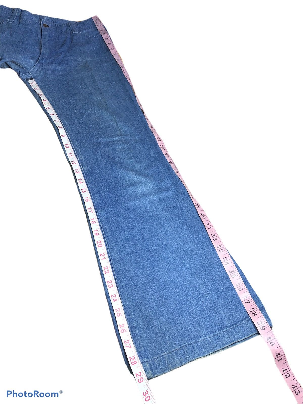 Japanese Brand VINTAGE FLARE DENIM BY McCampbell Size US 26 / EU 42 - 11 Thumbnail