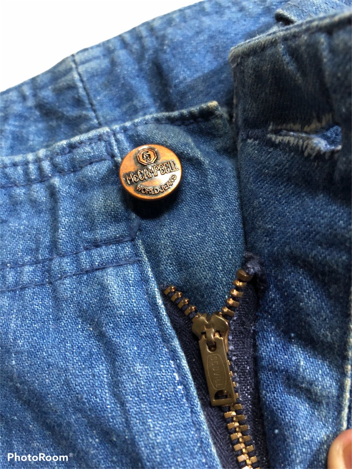 Japanese Brand VINTAGE FLARE DENIM BY McCampbell Size US 26 / EU 42 - 7 Thumbnail
