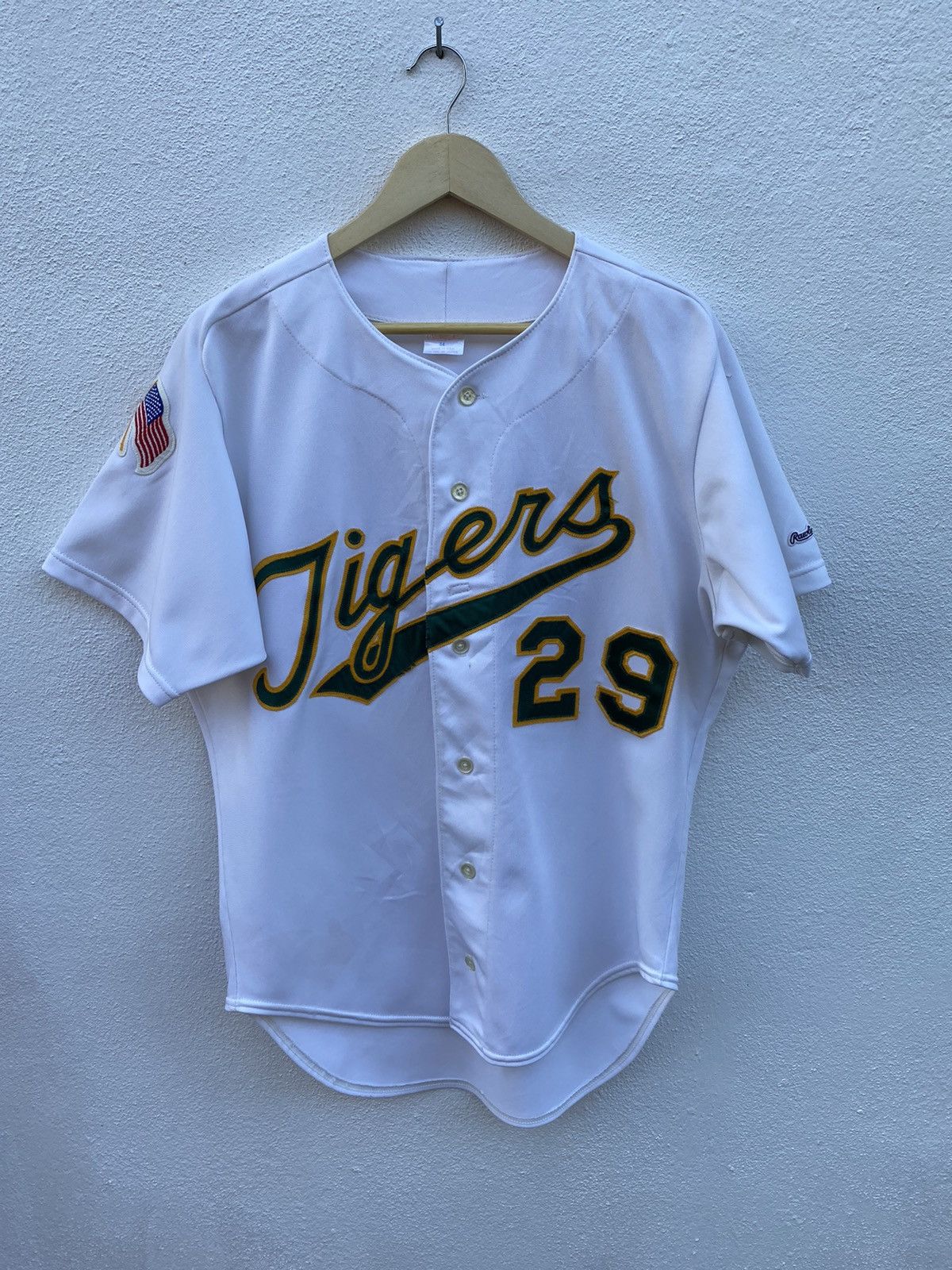 Authentic RAWLINGS 38 MEDIUM DETROIT TIGERS VINTAGE Jersey FROM 80's  RARE