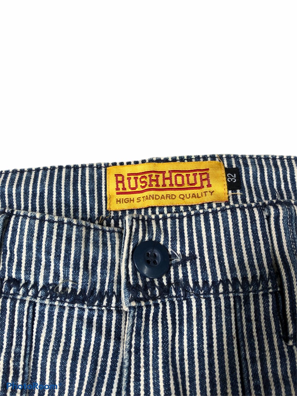 Japanese Brand RUSH HOUR HICKORY STRIPE CARGO PANT Size US 32 / EU 48 - 7 Thumbnail