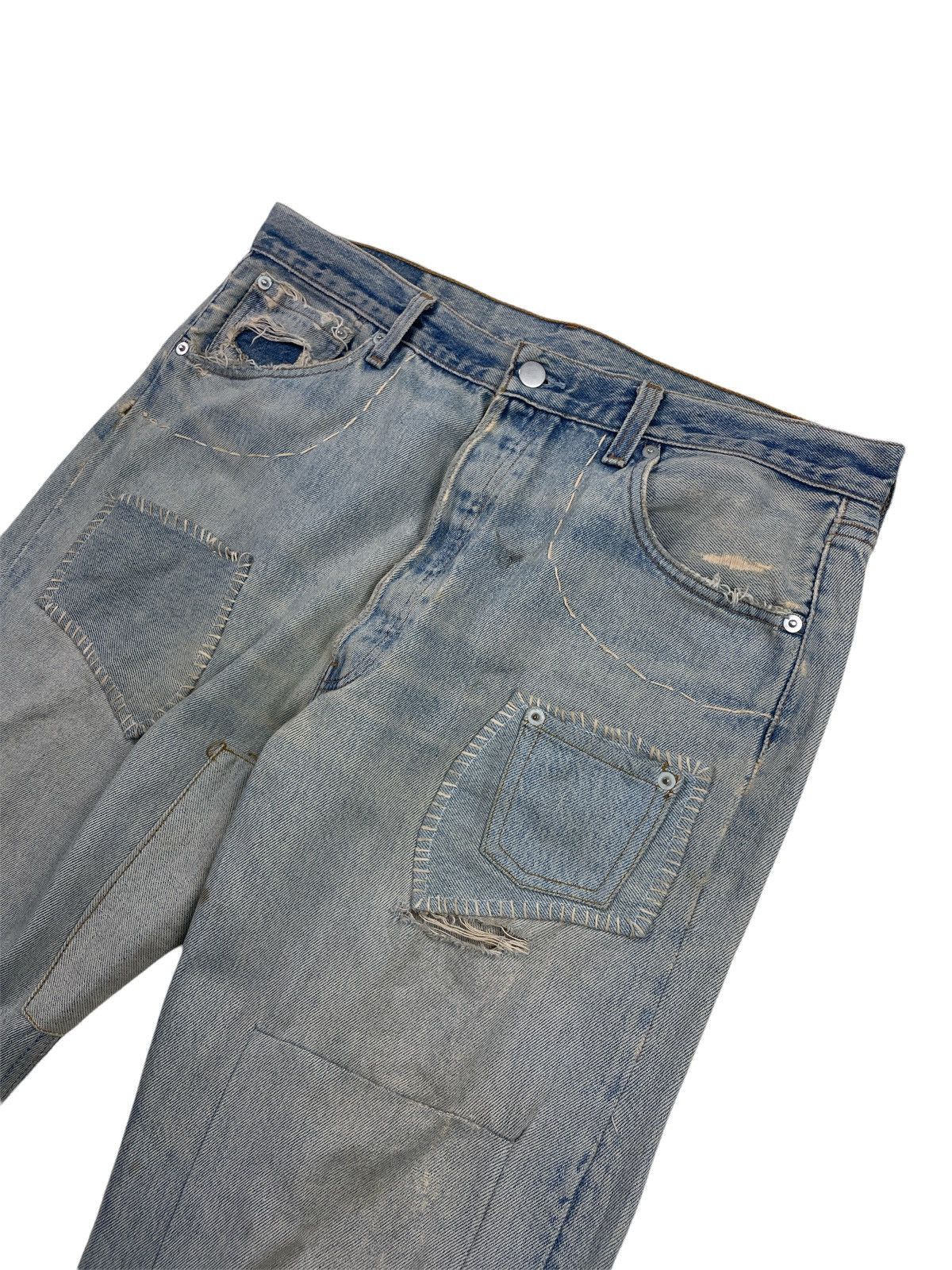 Rebuild Vtg Levi’s Patchwork Distressed Denim Jeans