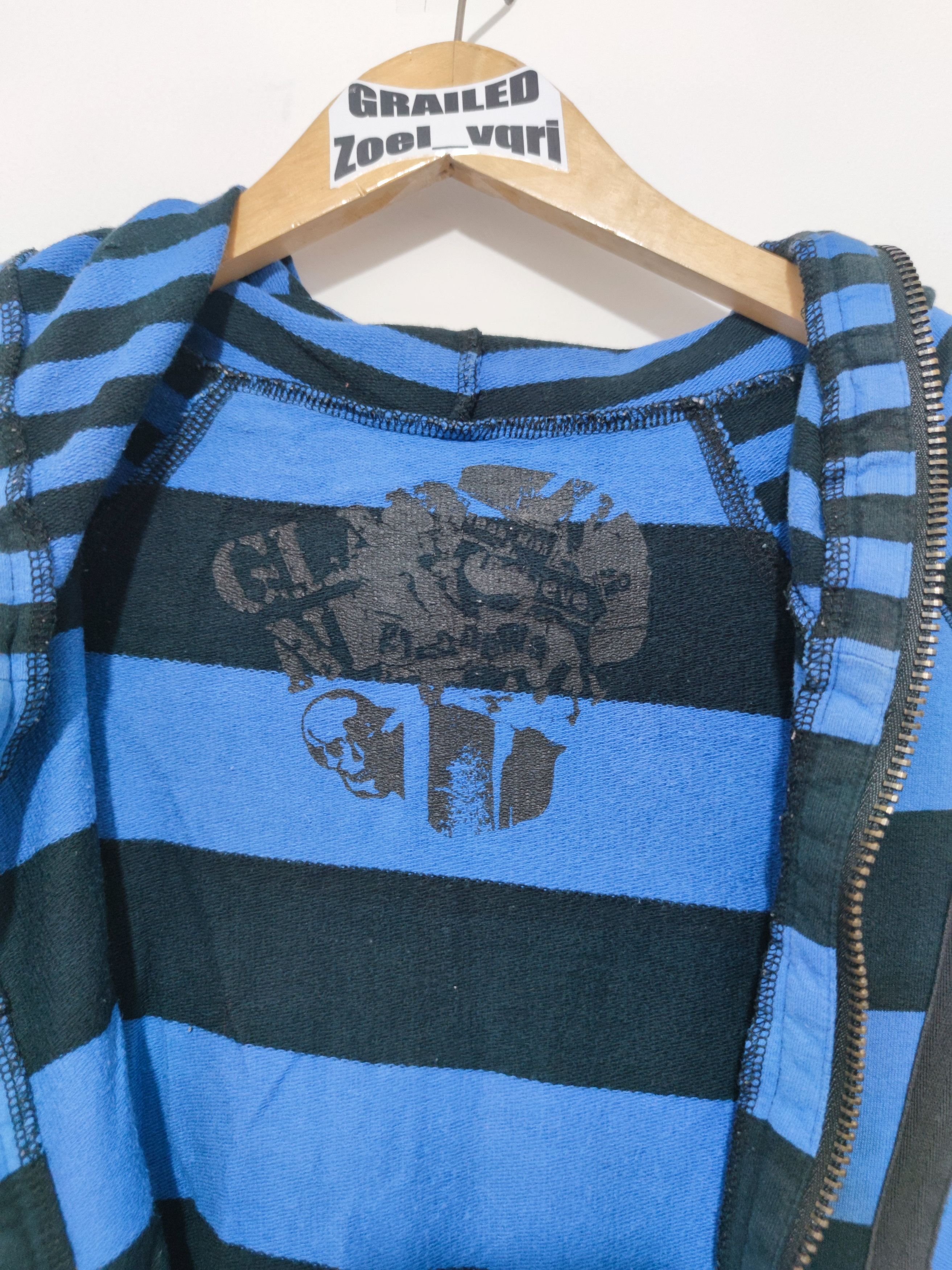 20471120 Glade News Striped Full Zipp Hoodie Size US M / EU 48-50 / 2 - 3 Thumbnail