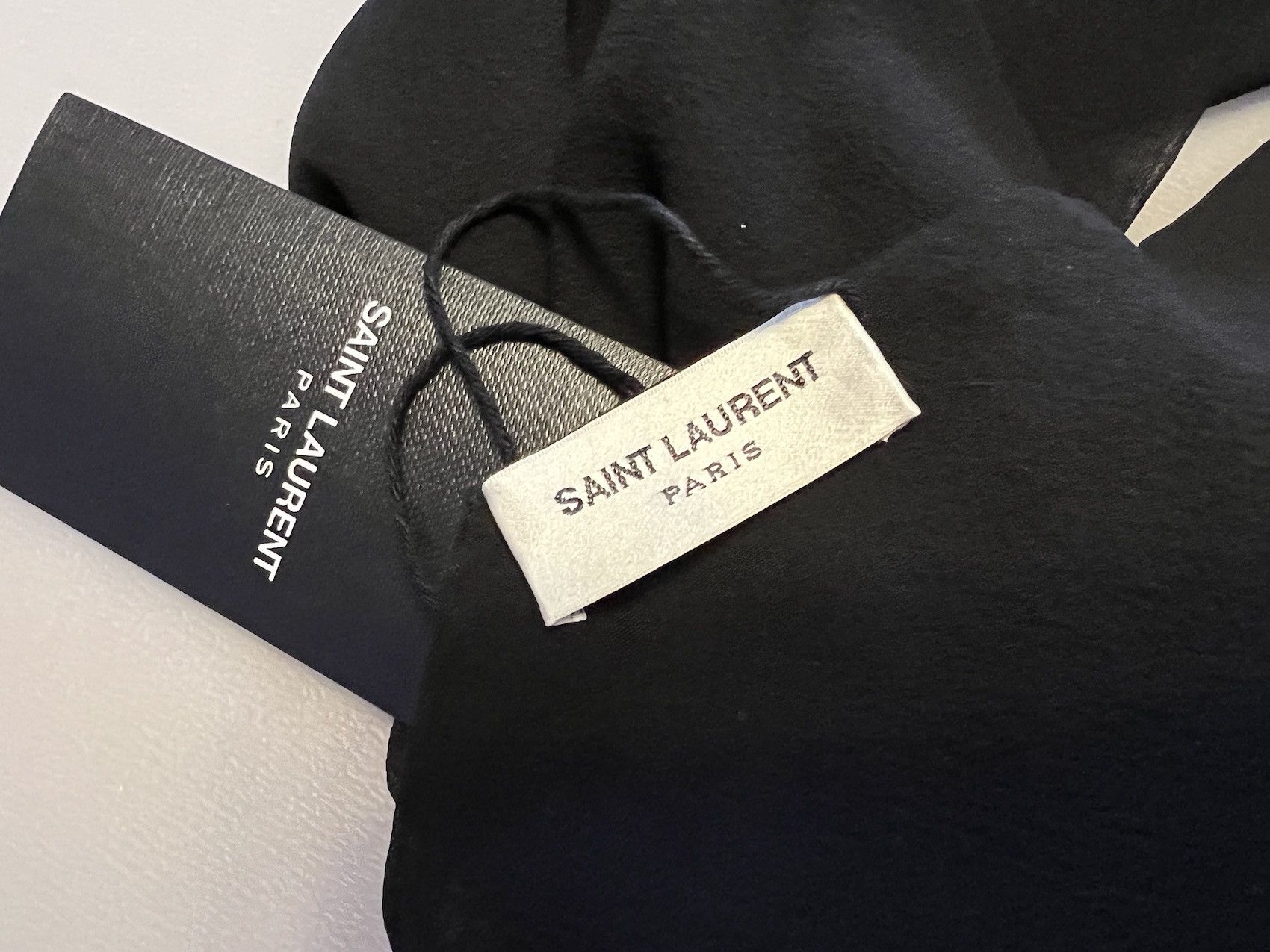 Saint Laurent Paris FW'19 Scarf Silk Extra Long Size ONE SIZE - 4 Thumbnail