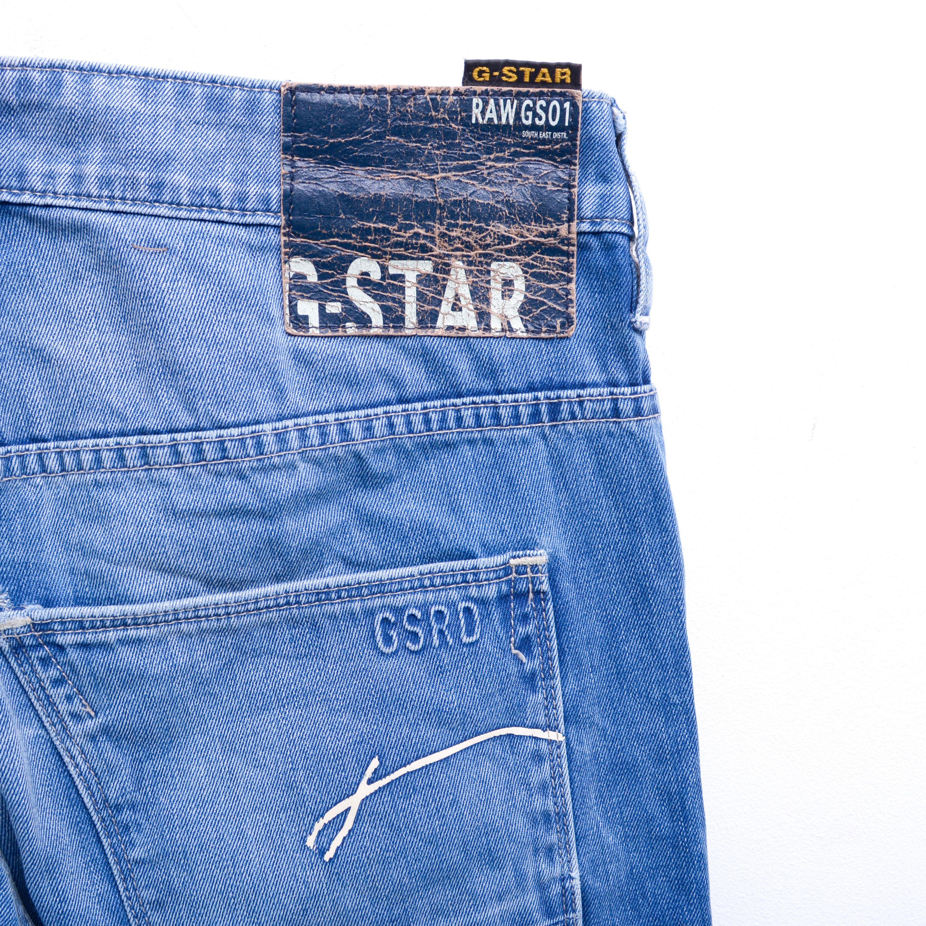 G-Star GS01 Jeans Morris Low Straight Denim Pants Trousers Size US 29 - 4 Thumbnail