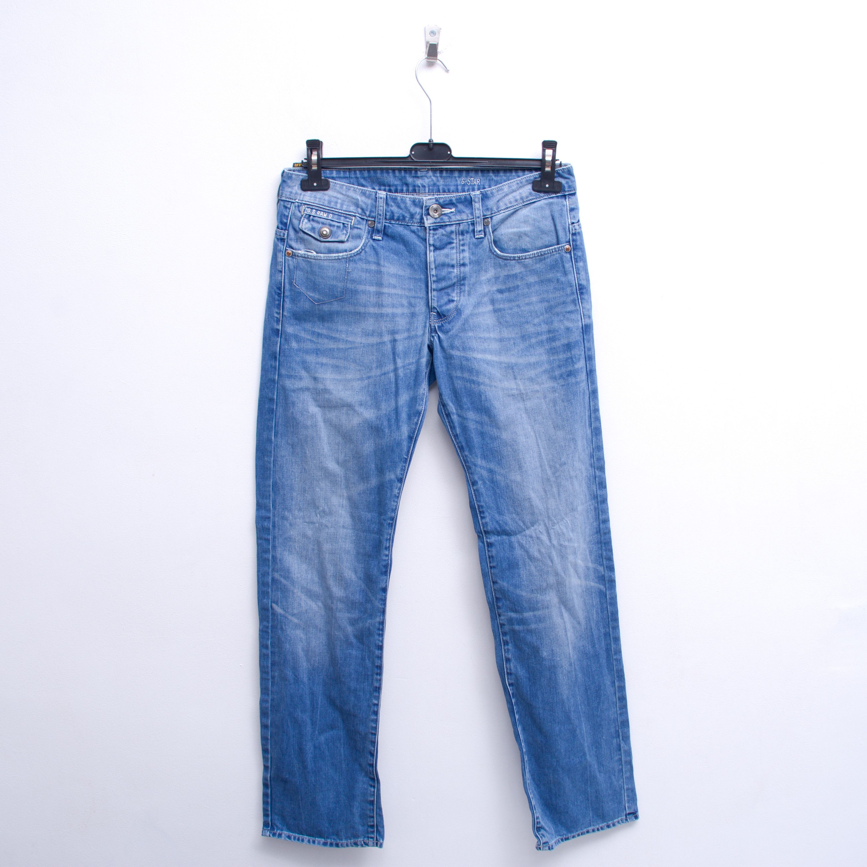 G-Star GS01 Jeans Morris Low Straight Denim Pants Trousers Size US 29 - 1 Thumbnail