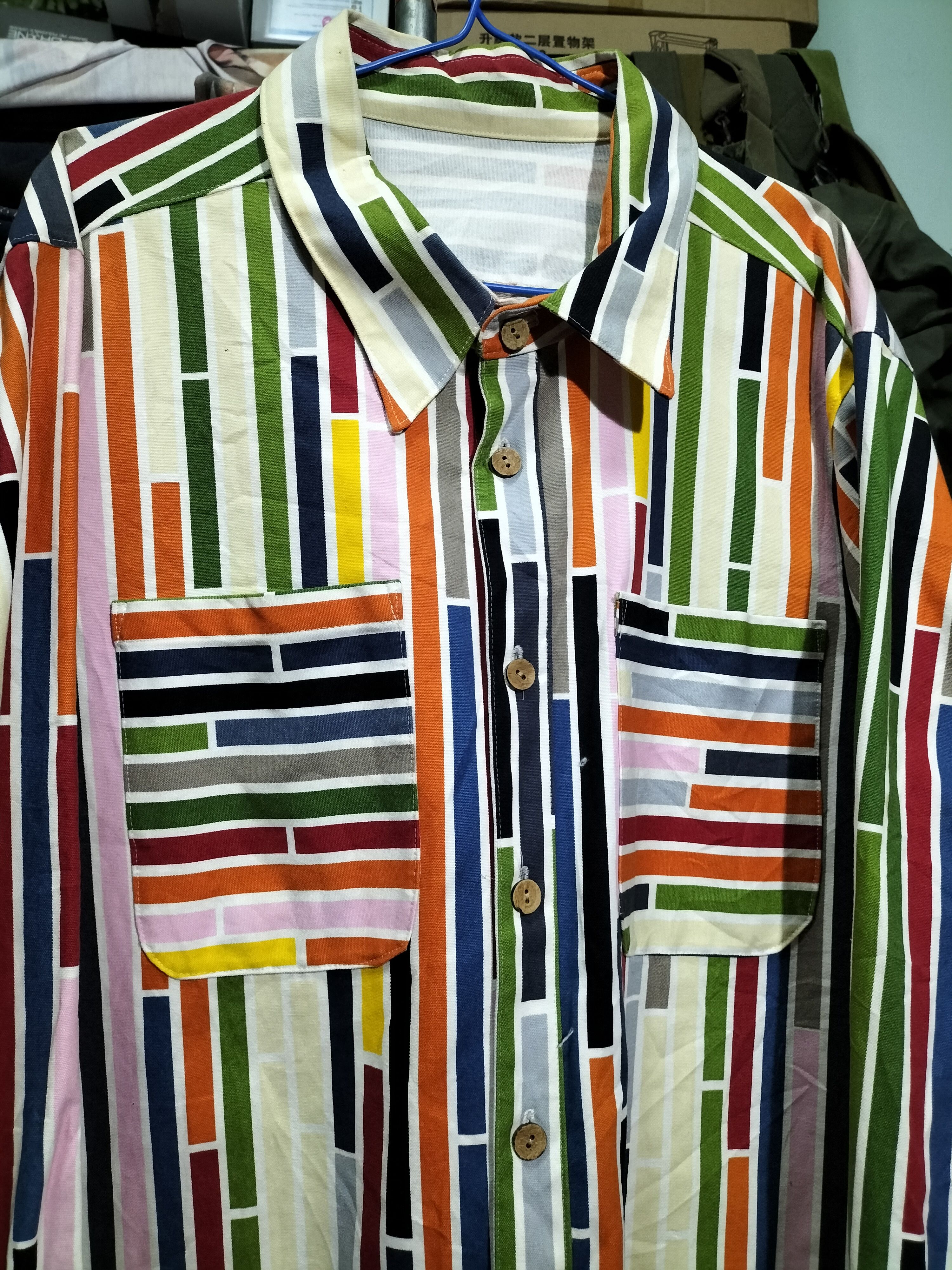 Vintage 80s Duck Canvas Shirt Colourful fashion arts street Size US XL / EU 56 / 4 - 2 Thumbnail