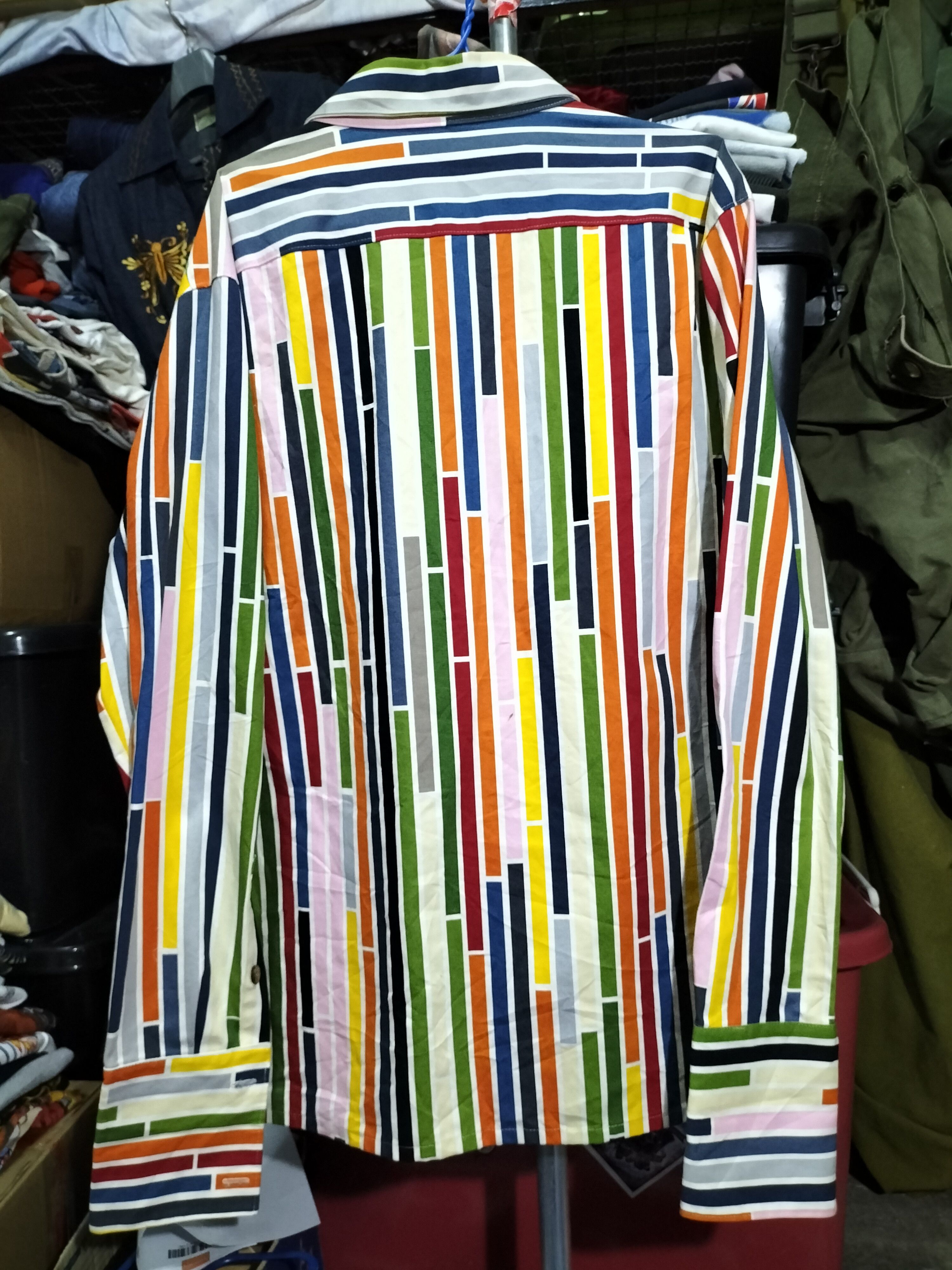 Vintage 80s Duck Canvas Shirt Colourful fashion arts street Size US XL / EU 56 / 4 - 6 Thumbnail