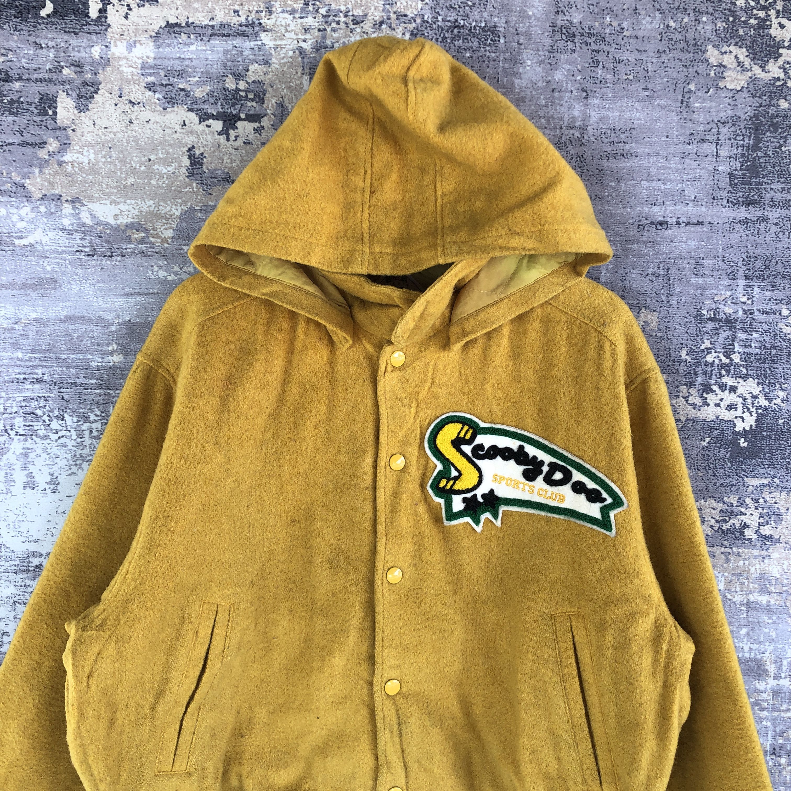Japanese Brand × Vintage Scooby Doo Baseball Jacket Hoodie Big John Varsity Jacket Size US XL / EU 56 / 4 - 3 Thumbnail