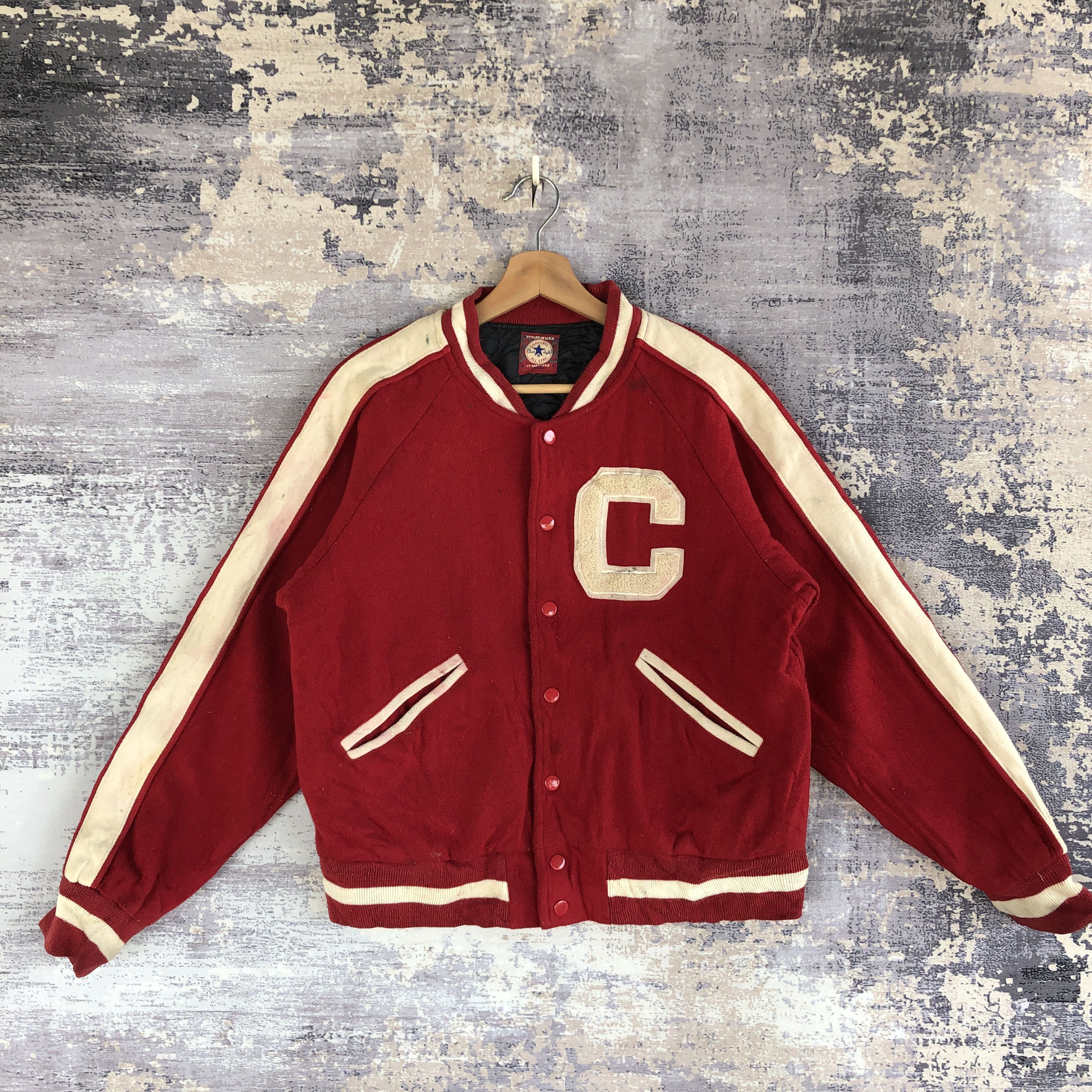 Vintage Converse Baseball Jacket Converse Varsity Jacket