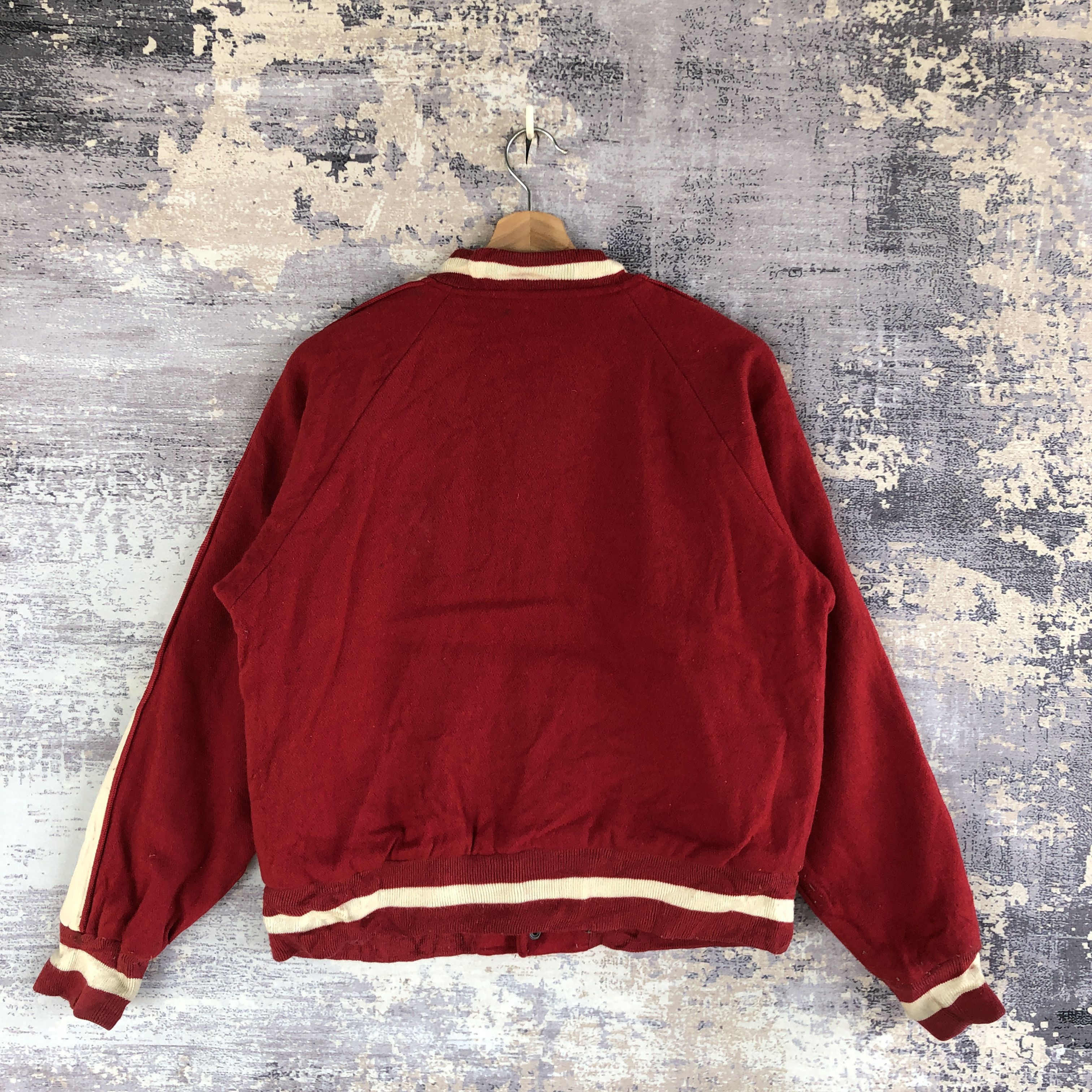 Japanese Brand × Vintage Vintage Converse Baseball Jacket Converse Varsity Jacket Size US M / EU 48-50 / 2 - 2 Thumbnail