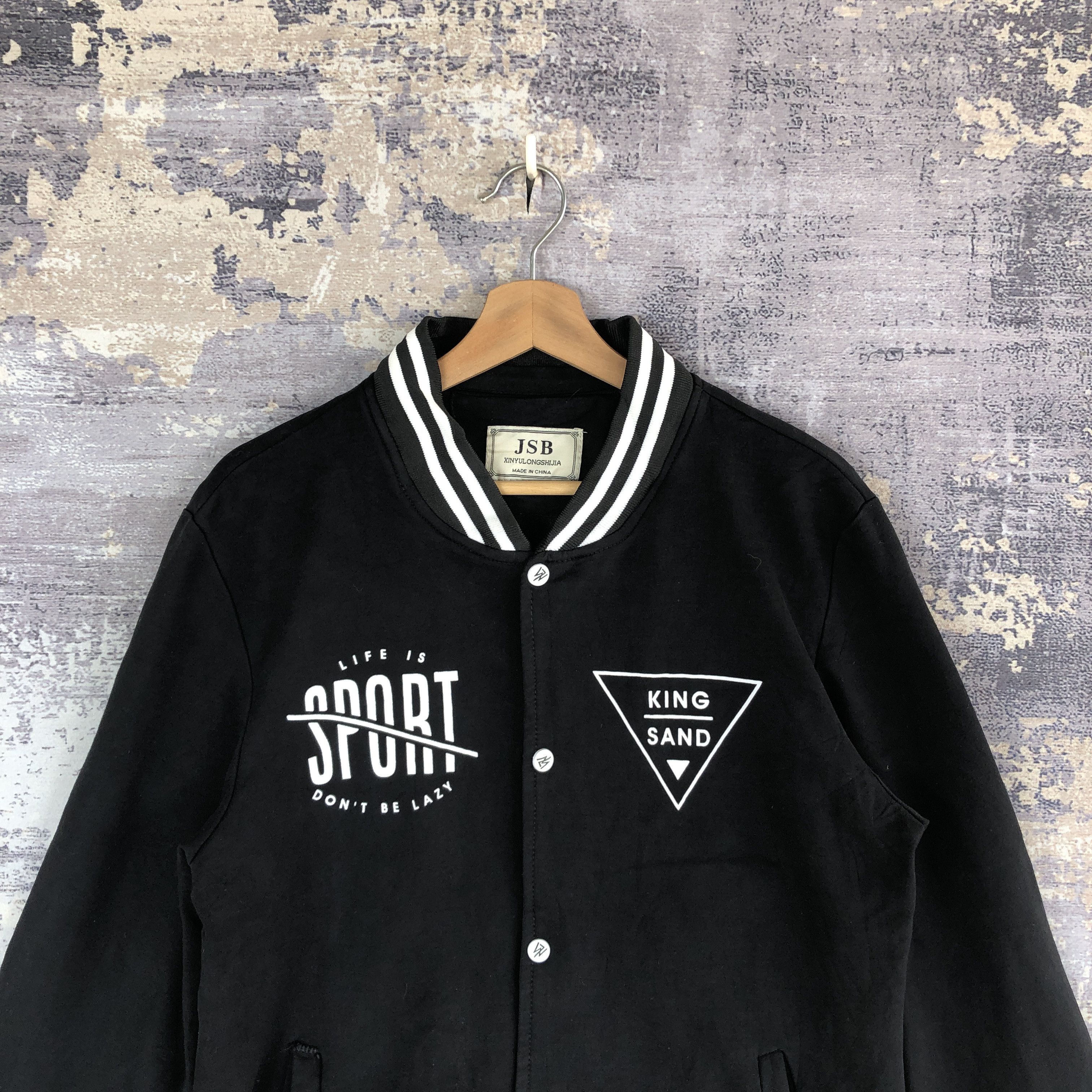 Japanese Brand × Vintage Vintage JSB Baseball Jacket Japanese Varsity Wool Jacket Size US L / EU 52-54 / 3 - 3 Thumbnail
