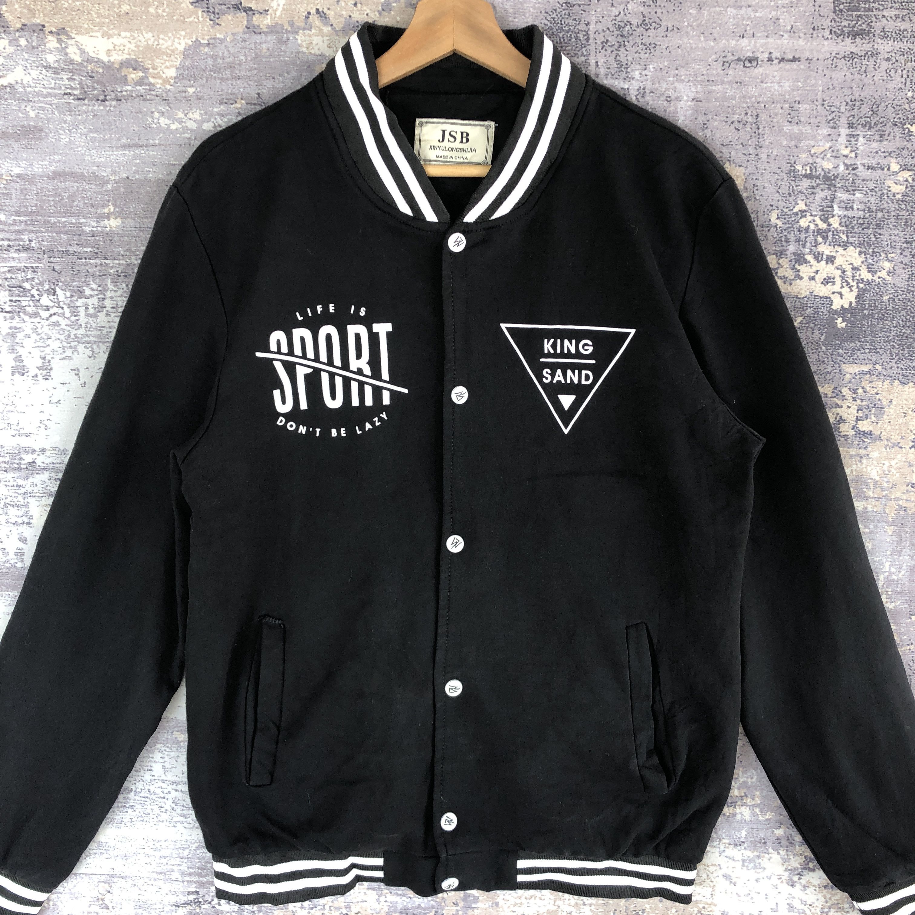 Japanese Brand × Vintage Vintage JSB Baseball Jacket Japanese Varsity Wool Jacket Size US L / EU 52-54 / 3 - 5 Thumbnail