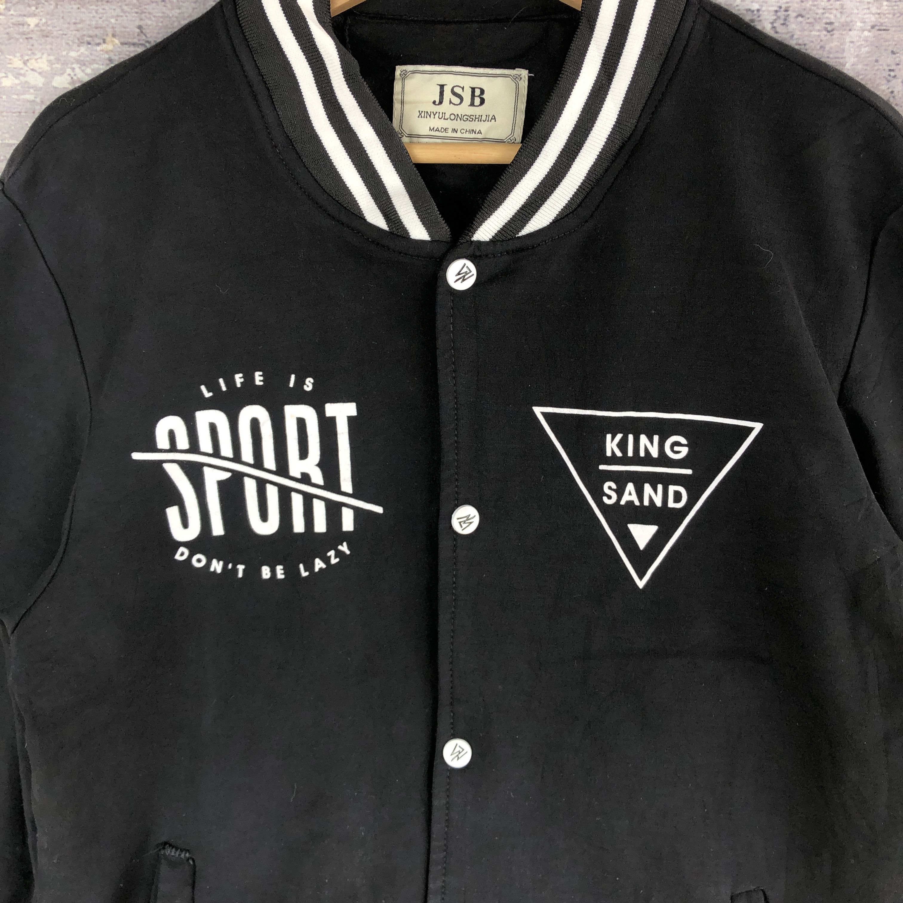 Japanese Brand × Vintage Vintage JSB Baseball Jacket Japanese Varsity Wool Jacket Size US L / EU 52-54 / 3 - 7 Thumbnail