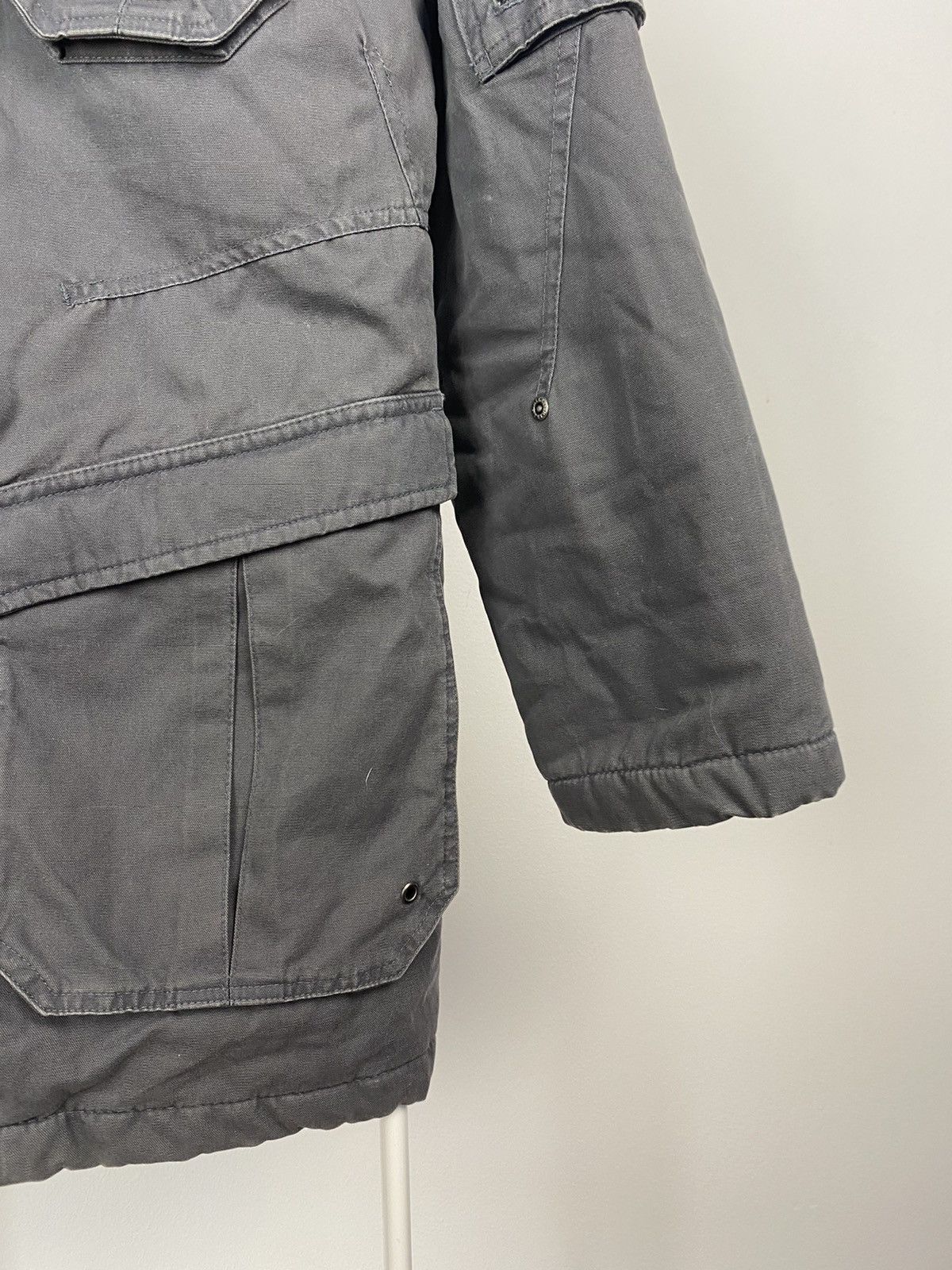 Nike × Vintage Nike vintage grey cargo jacket multi pocket 2000s Size US S / EU 44-46 / 1 - 8 Thumbnail