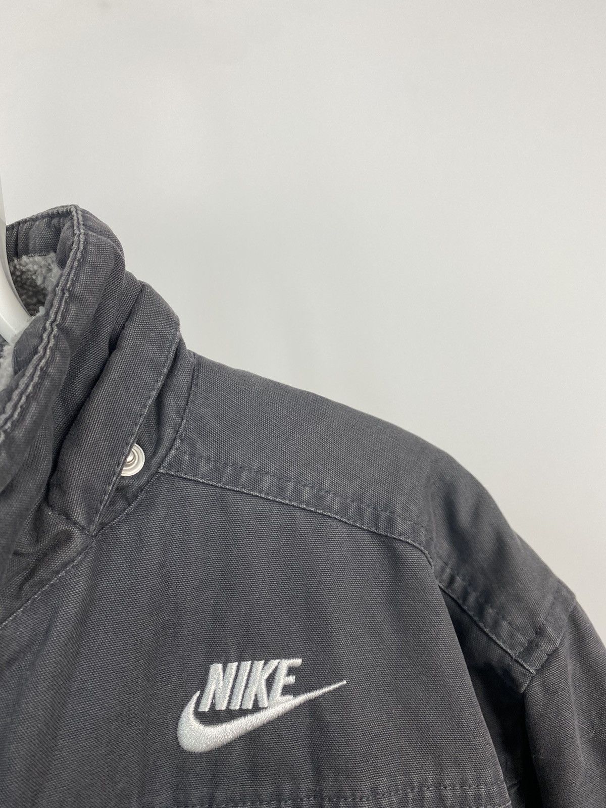 Nike × Vintage Nike vintage grey cargo jacket multi pocket 2000s Size US S / EU 44-46 / 1 - 3 Thumbnail