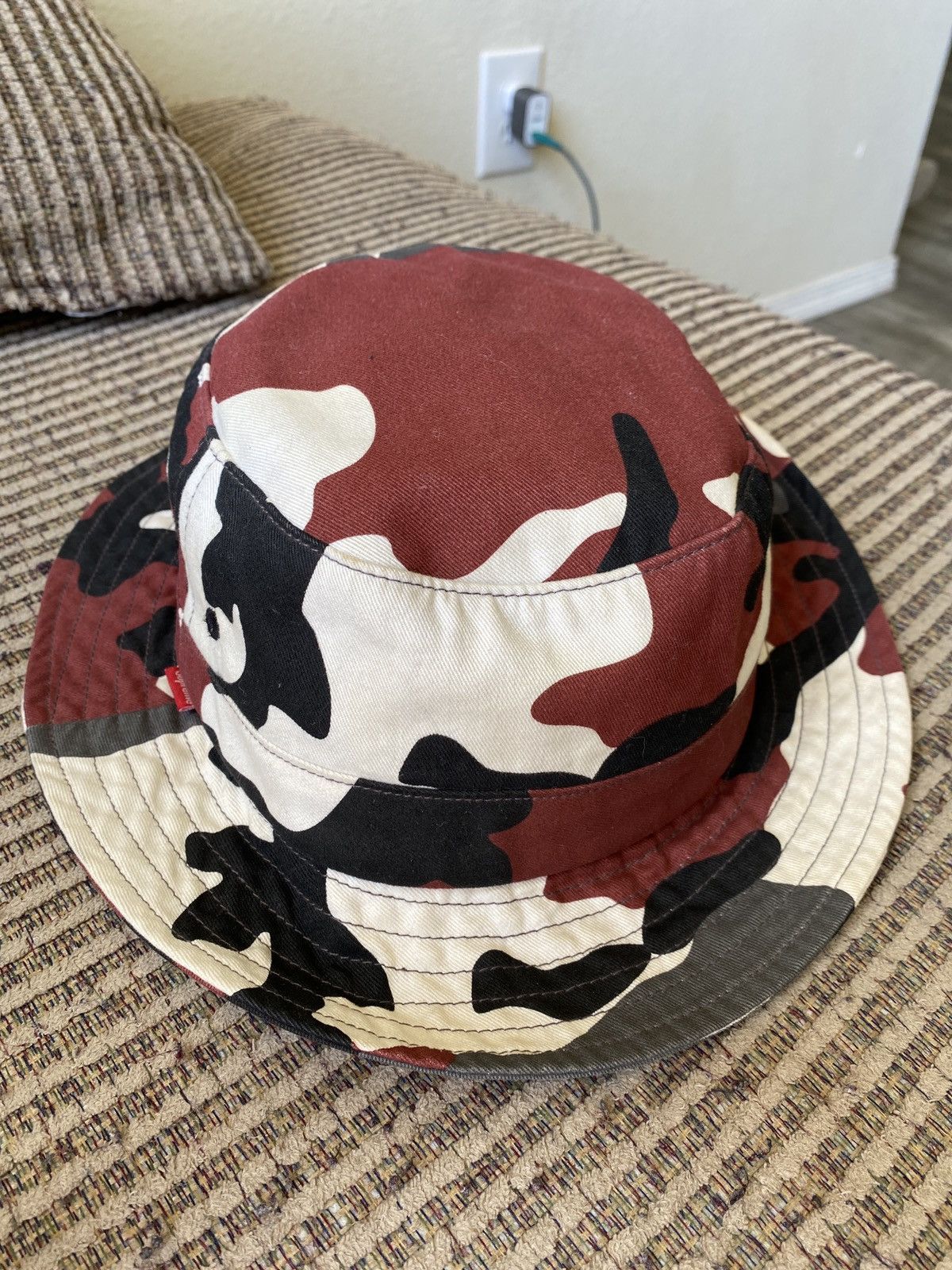Supreme camo bucket hat