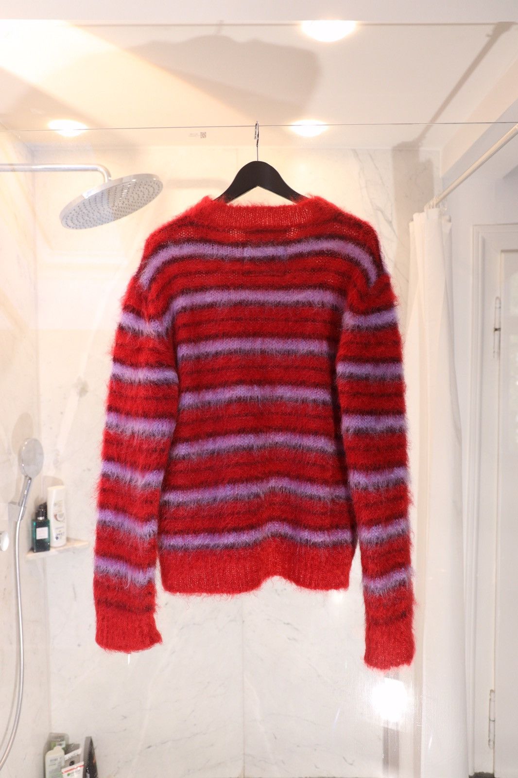 Marni AW21 Marni Mohair Fuzzy Mohair Sweater Red&Purple Colorway Size US S / EU 44-46 / 1 - 3 Thumbnail