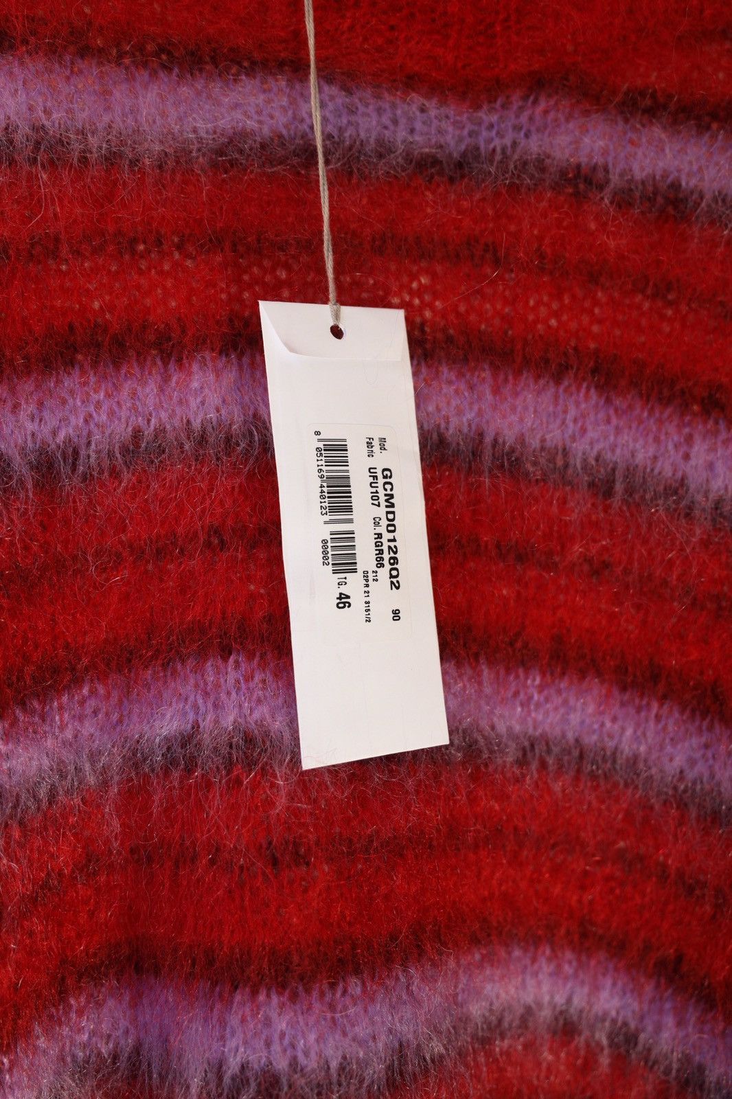 Marni AW21 Marni Mohair Fuzzy Mohair Sweater Red&Purple Colorway Size US S / EU 44-46 / 1 - 8 Thumbnail