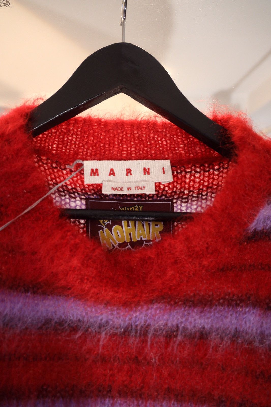 Marni AW21 Marni Mohair Fuzzy Mohair Sweater Red&Purple Colorway Size US S / EU 44-46 / 1 - 6 Thumbnail