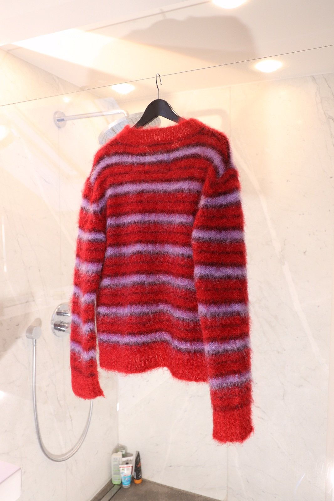 Marni AW21 Marni Mohair Fuzzy Mohair Sweater Red&Purple Colorway Size US S / EU 44-46 / 1 - 4 Thumbnail
