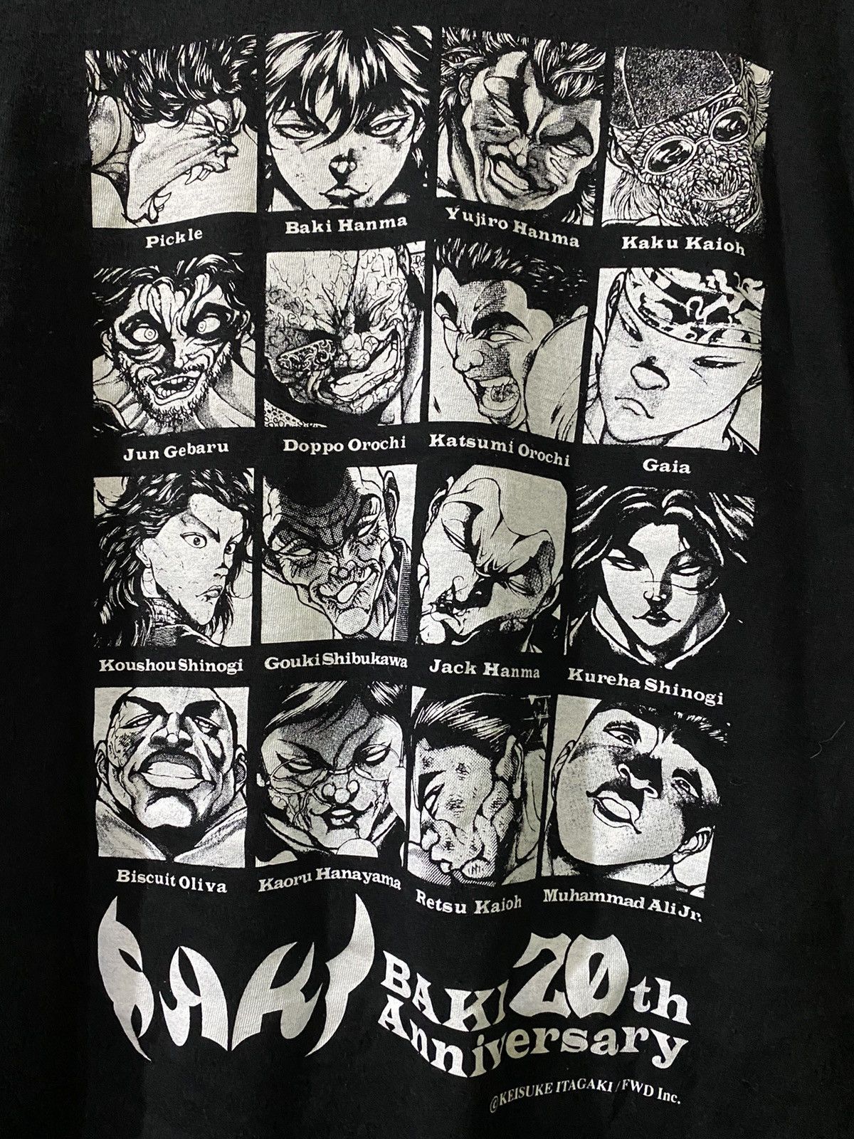 Anime Rare Baki 20th Anniversary Japanese Anime Manga Shirts Size US M / EU 48-50 / 2 - 2 Thumbnail