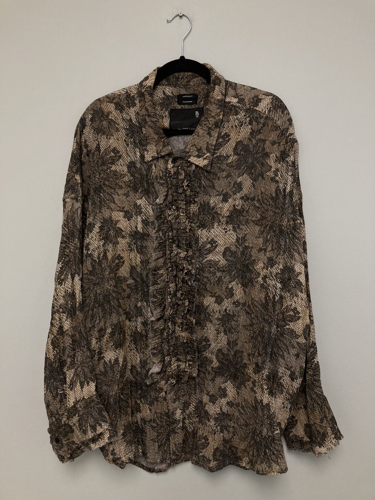 R13 Drop neck tuxedo shirt. Small Size US S / EU 44-46 / 1 - 2 Thumbnail
