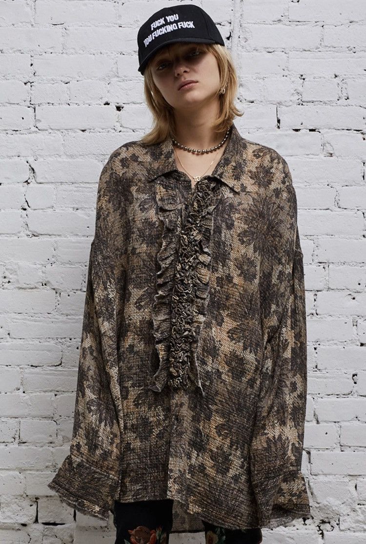 R13 Drop neck tuxedo shirt. Small Size S / US 4 / IT 40 - 1 Thumbnail
