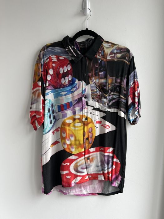 Supreme Casino rayon shirt black | Grailed