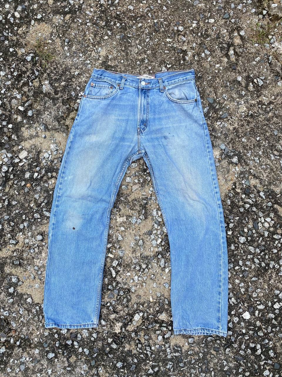 vintage levis 505 light wash jeans 33x40