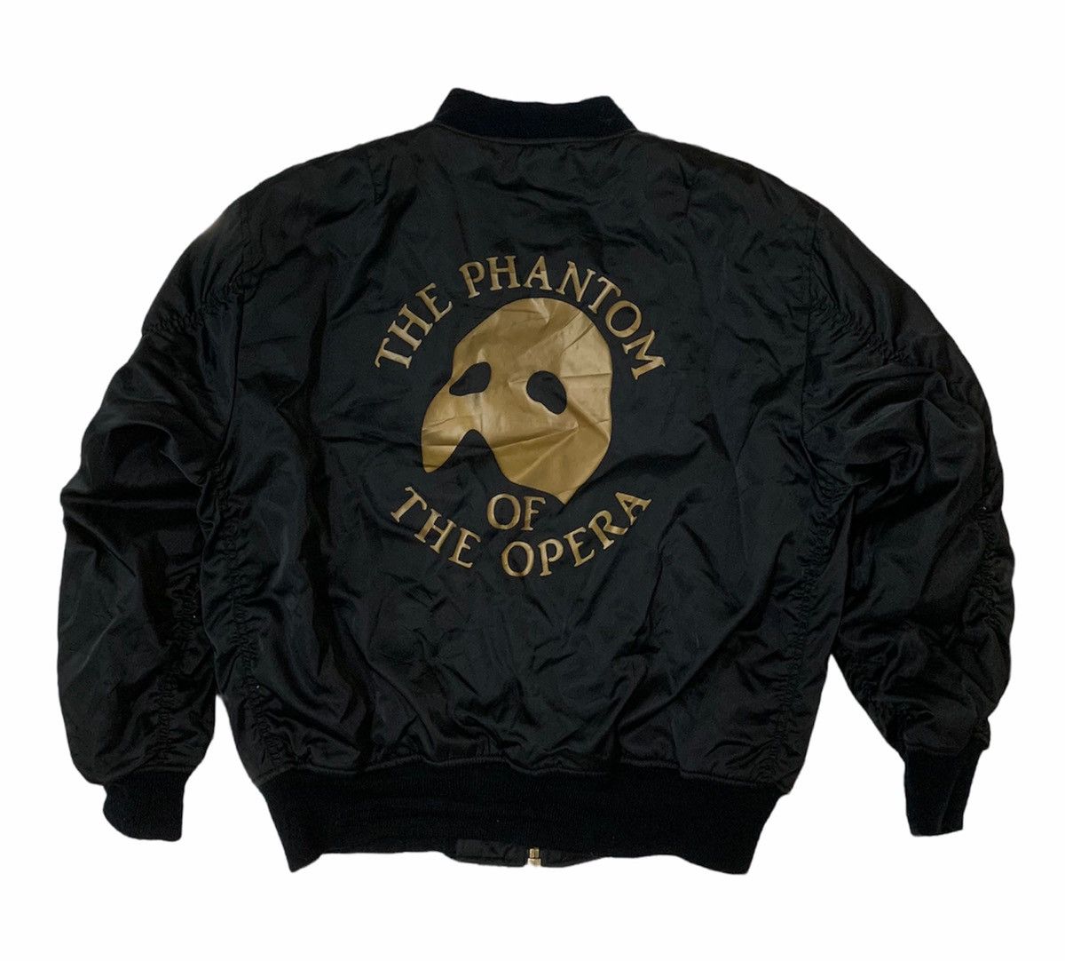 Vintage 🏖 Phantom Of The Opera 80s Vintage Rare Bomber MA-1 Jacket Size US L / EU 52-54 / 3 - 1 Thumbnail