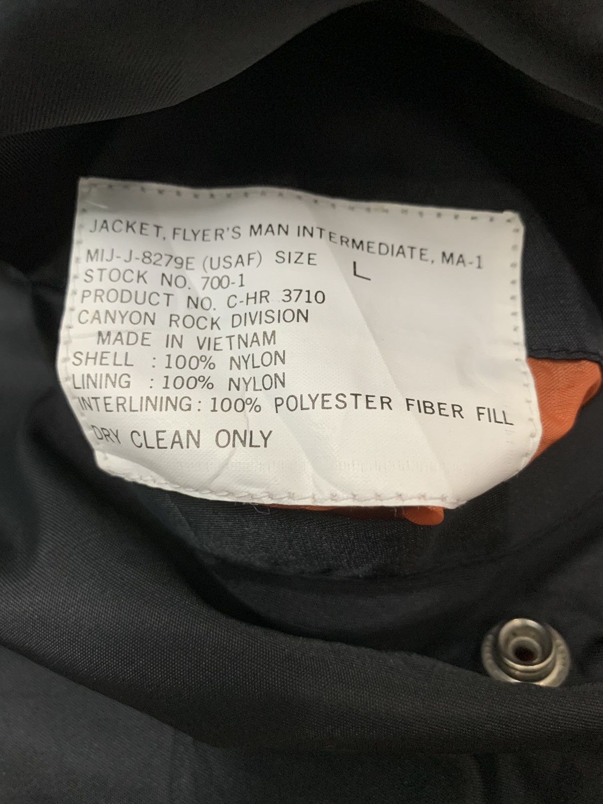 Vintage 🏖 Phantom Of The Opera 80s Vintage Rare Bomber MA-1 Jacket Size US L / EU 52-54 / 3 - 4 Thumbnail