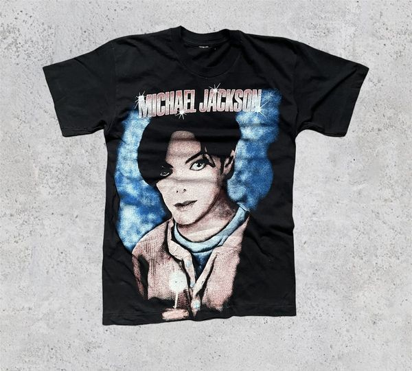 Michael Jackson Thriller Single Stitch Bootleg Graphic T-Shirt