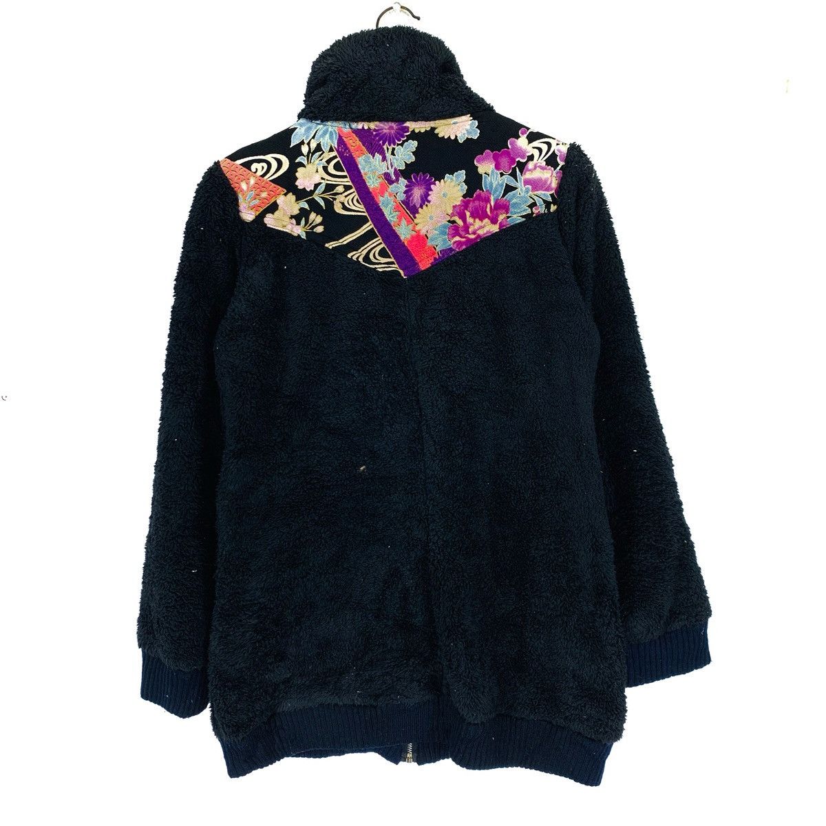 Japanese Brand Vintage Sakura Hoodie Fleece Faux Fur Jacket Size US M / EU 48-50 / 2 - 6 Thumbnail