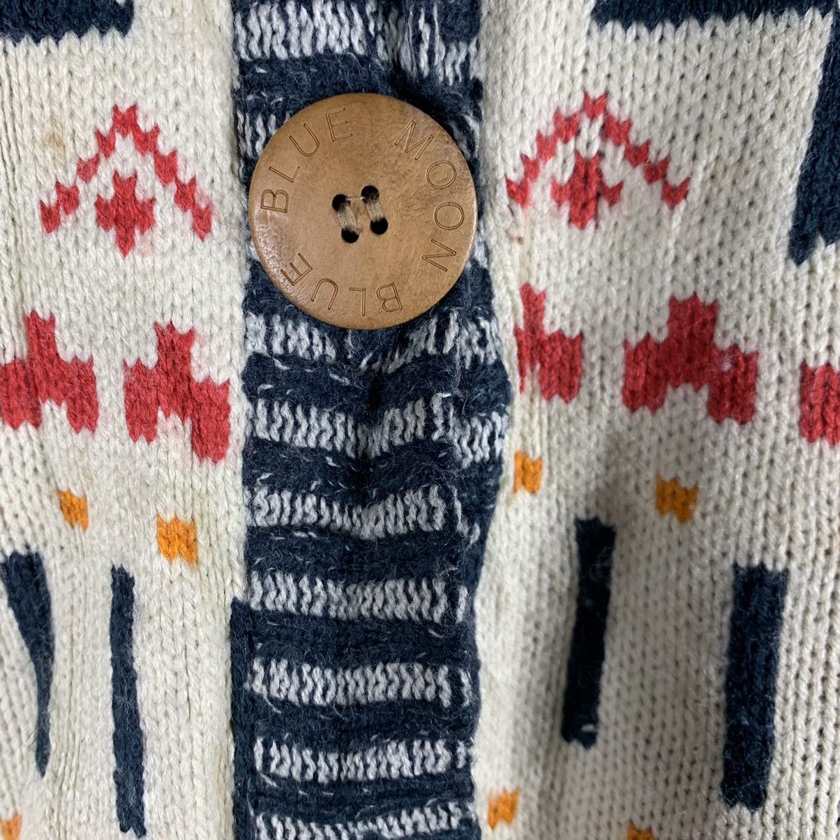 Native Vintage Blue Moon Blue Bandana Native Knitwear Jacket Size US M / EU 48-50 / 2 - 7 Thumbnail