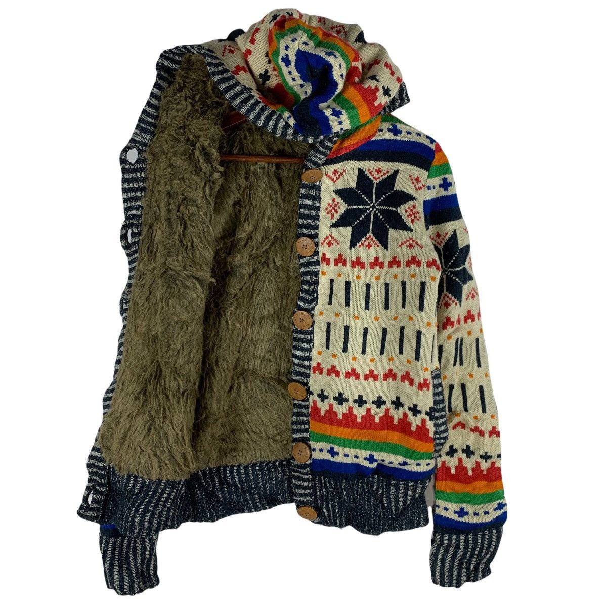 Native Vintage Blue Moon Blue Bandana Native Knitwear Jacket Size US M / EU 48-50 / 2 - 4 Thumbnail