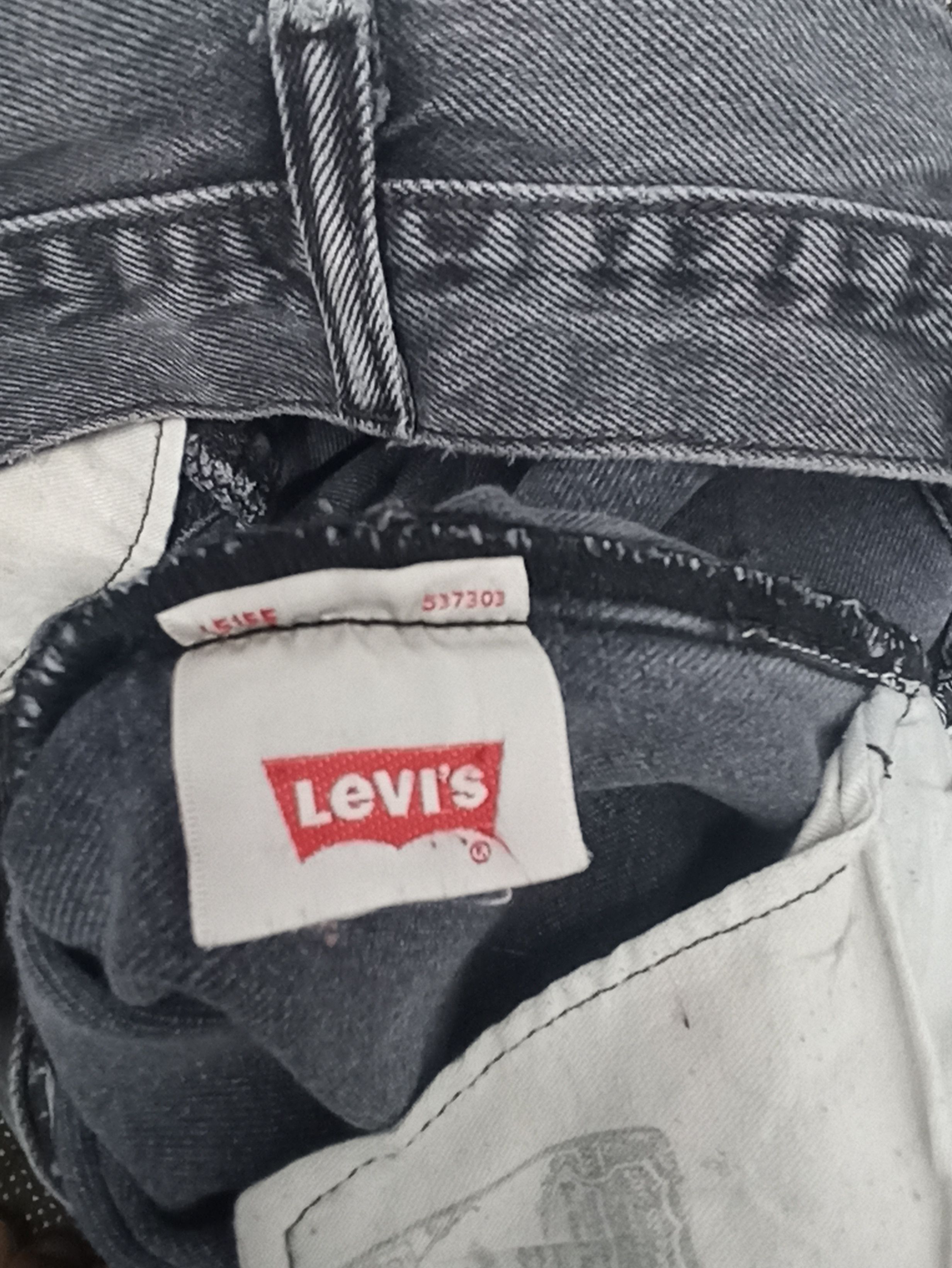 Jean × Levi's × Vintage VINTAGE LEVIS 501 DISTRESSED FADED BLACK JEANS -J287 Size US 38 / EU 54 - 6 Thumbnail