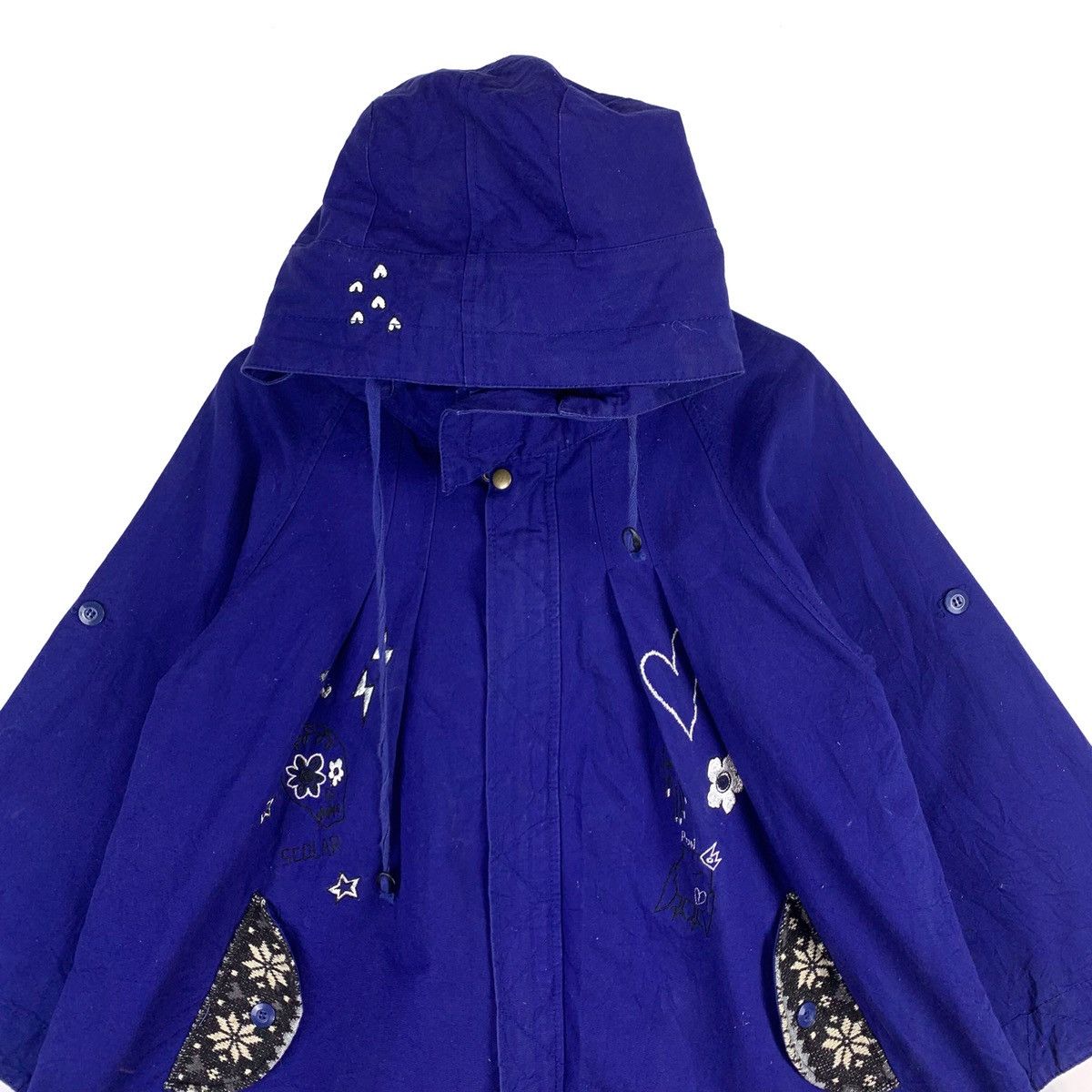 Japanese Brand Vintage Scolar Rare Design Flower Zipper Jacket Size US M / EU 48-50 / 2 - 2 Thumbnail