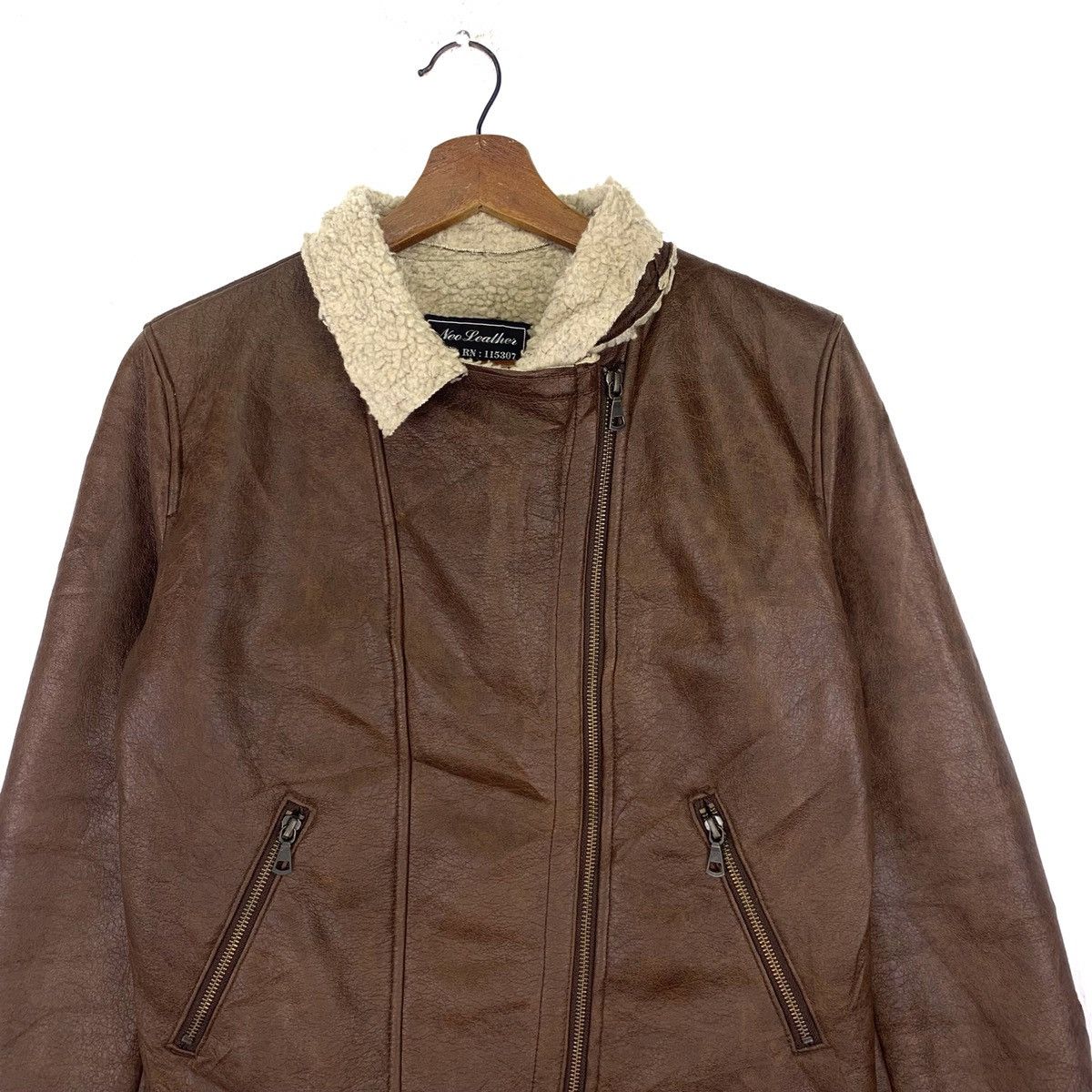 Genuine Leather Vintage Neo Leather Rn Jacket Size US L / EU 52-54 / 3 - 3 Thumbnail