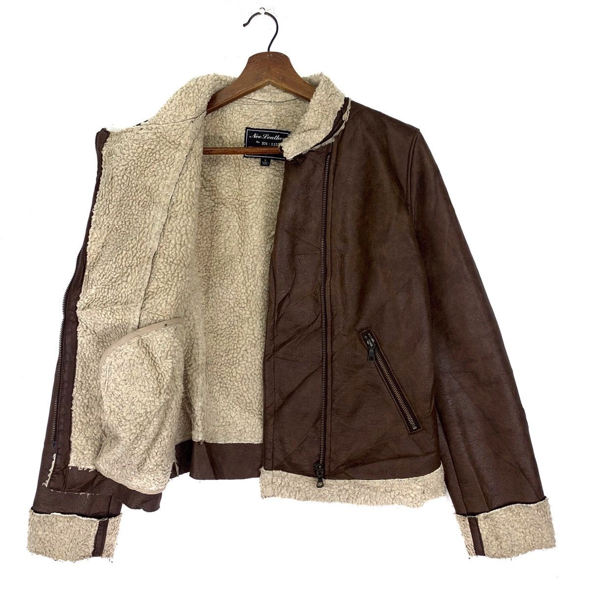 Genuine Leather Vintage Neo Leather Rn Jacket Size US L / EU 52-54 / 3 - 1 Thumbnail
