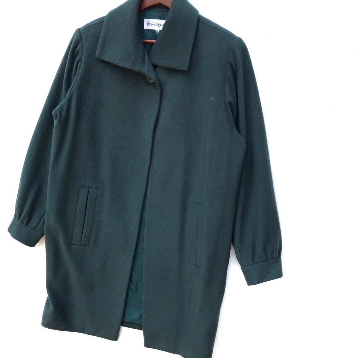 Yves Saint Laurent Vintage Yves Saint Laurent Wool Long Coat Size US L / EU 52-54 / 3 - 2 Thumbnail