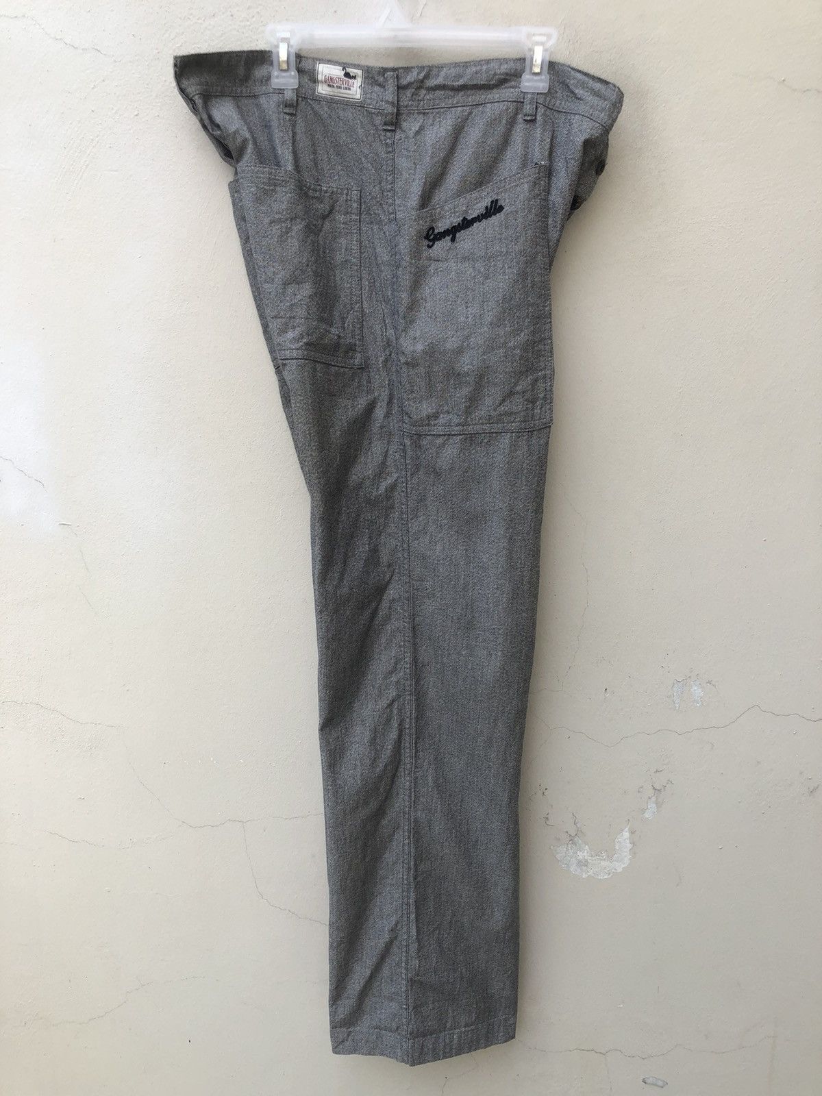Japanese Brand Glad Hand Gangsterville Salt & Pepper Fatigue Trouser Pant Size US 36 / EU 52 - 20 Thumbnail