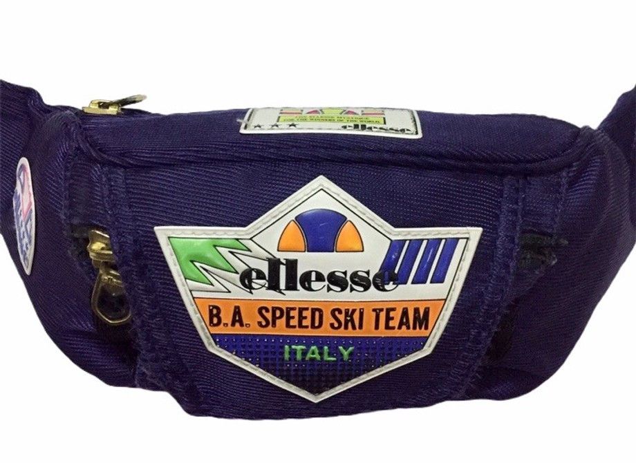 Ellesse VINTAGE 90s ELLESSE SKI TEAM ITALY BIG LOGO POUCH BAG Size ONE SIZE - 2 Thumbnail