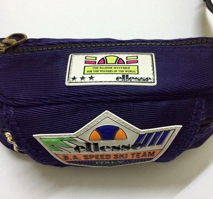 Ellesse VINTAGE 90s ELLESSE SKI TEAM ITALY BIG LOGO POUCH BAG Size ONE SIZE - 3 Thumbnail