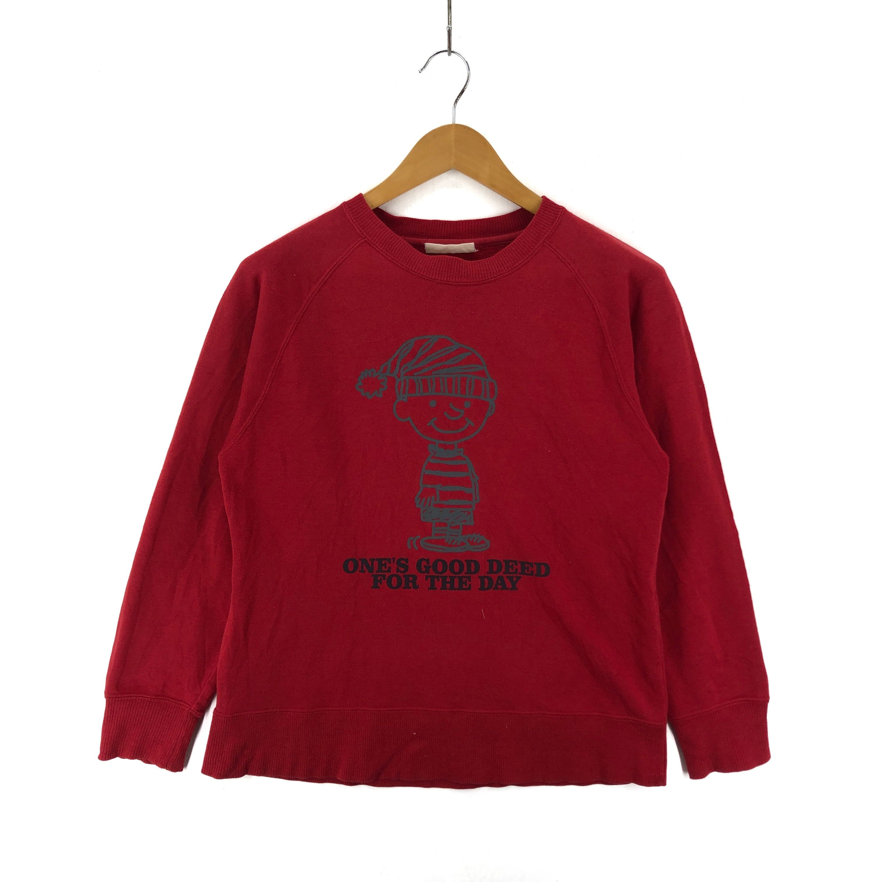 Peanuts Vintage PEANUTS Sweatshirt Crew Neck 199344 Grailed