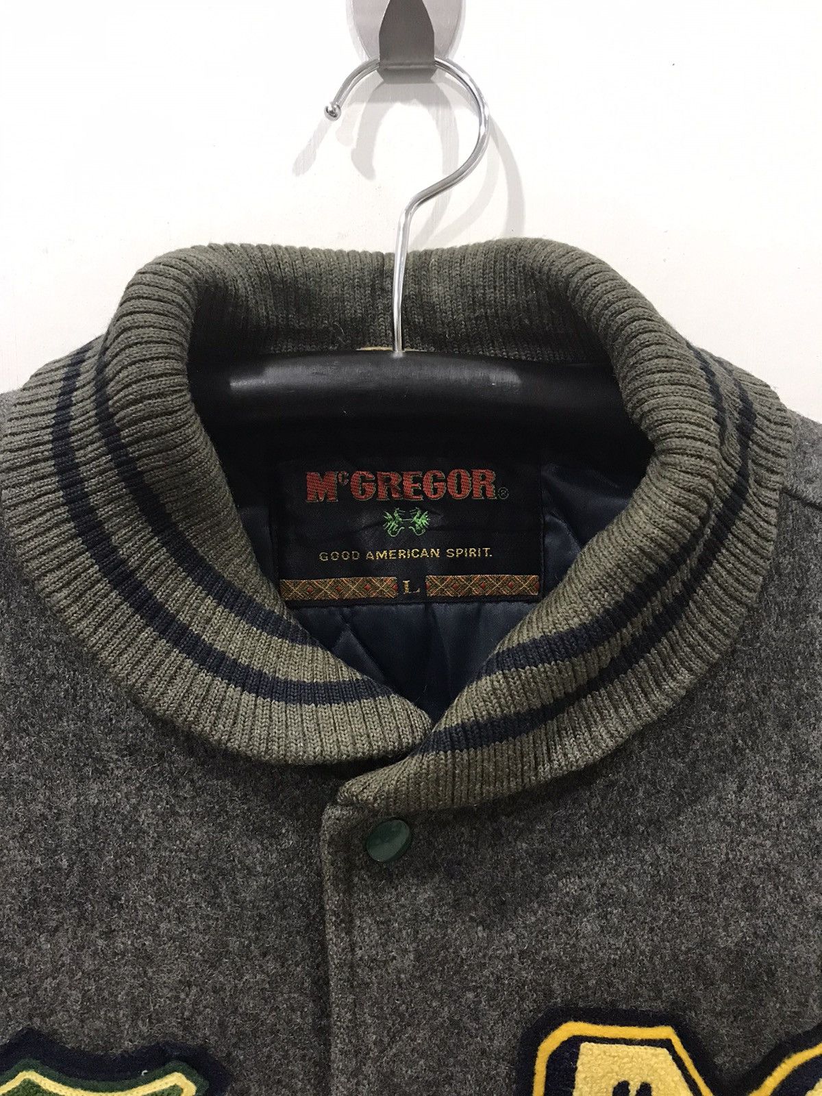 McGregor × Vintage Vintage McGREGOR 3 Tones Varsity Jacket Size US L / EU 52-54 / 3 - 2 Thumbnail