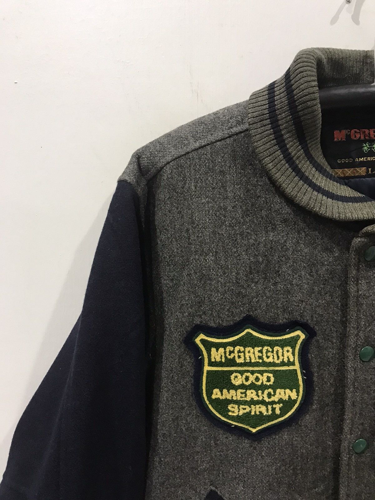 McGregor × Vintage Vintage McGREGOR 3 Tones Varsity Jacket Size US L / EU 52-54 / 3 - 4 Thumbnail