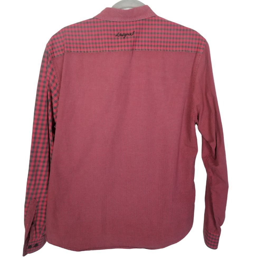 Desigual Desigual Mens XL Checkered Button Down Long Sleeve Shirt Size US XL / EU 56 / 4 - 8 Thumbnail