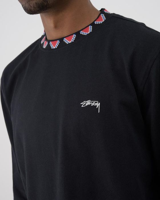 STUSSY Geometric LS crew /XL-